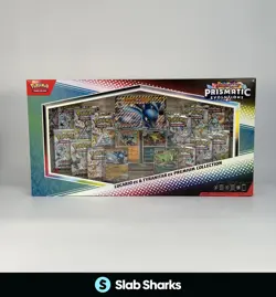 POKEMON PRISMATIC EVOLUTIONS LUCARIO TYRANITAR EX PREMIUM COLLECTION BOX - Image 1