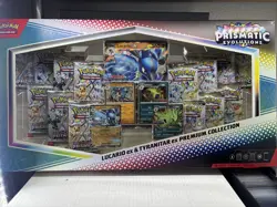 Prismatic Evolutions Lucario EX Tyranitar EX Premium Collection *NO BOX* Pokemon - Image 1