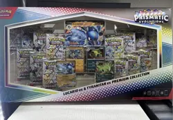 Prismatic Evolutions Lucario EX Tyranitar EX Premium Collection *NO BOX* Pokemon - Image 1
