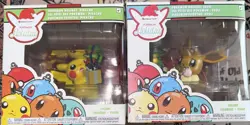 Funko Pokemon Holiday EEVEE, PIKACHU Figures Pokemon Center Exclusive New In Box 889698485791 - Image 1