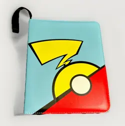 LARGE Pokemon Pikachu 3 Ring Binder 11" x 13" 9 pocket (50 pages) for Cards - Image 1