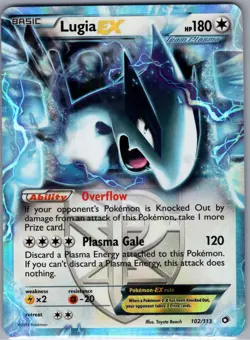 Lugia EX (Team Plasma) 102/113 Legendary Treasures - Pokemon Card - NM - Image 1
