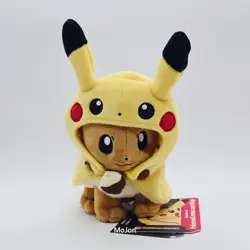 Pikachu Cape Eevee Poke Plush - Pokemon Center 2025 Exclusive 9 inch BRAND NEW - Image 1