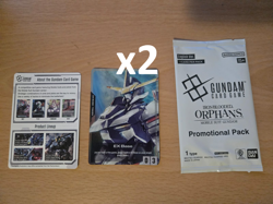 (2PACK) Gundam card Game Iron Blooded Orphans Urdr Hunt movie promo pack x2 - Image 1