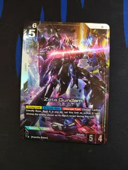 🤖Gundam Card Game TCG Zeta Gundam GD02-069 Alt Art LR+ Lets Go! - Image 1