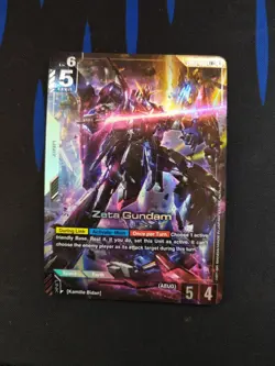 🤖Gundam Card Game TCG Zeta Gundam GD02-069 Alt Art LR+ Lets Go! - Image 2