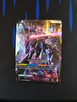 🤖Gundam Card Game TCG Zeta Gundam GD02-069 Alt Art LR+ Lets Go! - Image 3