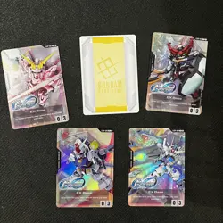 2025 Gundam Card Game English G Generation EX Base Tokens Set 5pcs Promo - Image 4