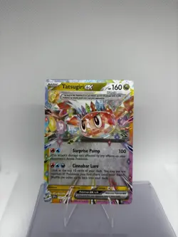 Pokemon TCG Surging Sparks Tatsugiri EX 142/191 Double Rare Card NM Condition - Image 1