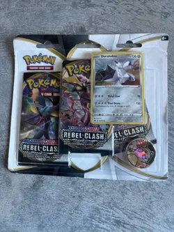 Pokemon TCG Sword & Shield Rebel Clash Duraludon Promo Pack with Coin, 21 Cards - Image 1