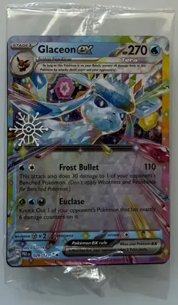 Glaceon ex 026/131 Pokemon TCG Holiday Calendar 2025 Festive Stamp Promo Card - Image 1