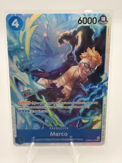 One Piece CCG Marco PRB02-008 Foil Super Rare Character Card 6000 Power - Image 1