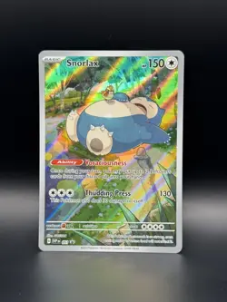 Pokemon TCG Snorlax #51 Scarlet & Violet 151 Promo Card Near Mint Condition - Image 1