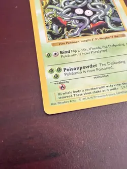 Pokemon Tangela 66/102 1st Edition Shadowless Base Set Card - Image 3