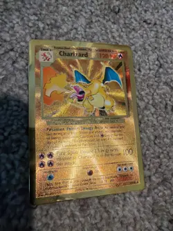 Gold Metal charizard promo (Celebrations Metal Card) 004/102 Holo - Image 1