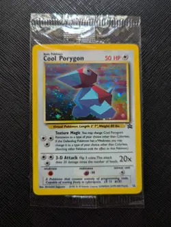 Pokemon TCG Cool Porygon #15 Black Star Promo Wotc Swirl Holo Sealed SWIRL - Image 1