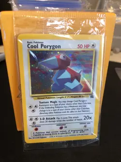 Pokemon TCG Cool Porygon - WoTC #15 Official Promo Card SWIRL Holo Foil SEALED - Image 1