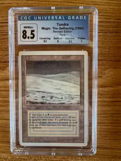 Tundra Dual Land Revised Graded CGC MTG 8.5 NM/Mint+ 1994 - Image 1