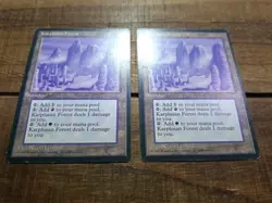 Karplusan Forest Moderate Play, English Ice Age MTG Magic X2 - Image 2