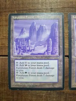 Karplusan Forest Moderate Play, English Ice Age MTG Magic X2 - Image 4