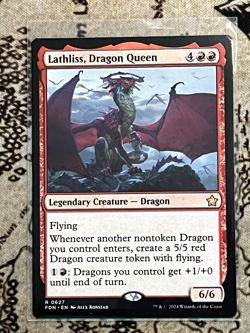 Lathliss, Dragon Queen - Foundations - 627 - #Lightly Played Magic the Gathering - Image 1
