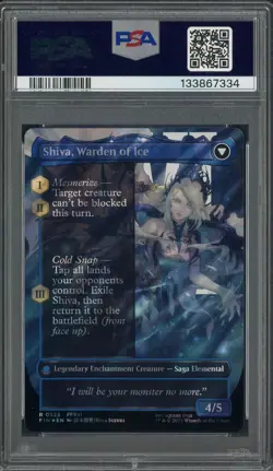 2025 MTG Final Fantasy Borderless Surge Foil #0523 Jill shiva's Dominant PSA 10 - Image 2