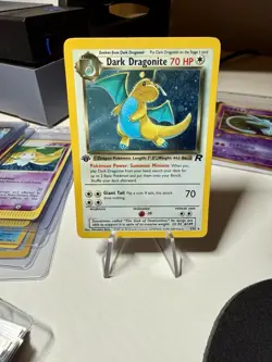 2000 Pokemon Team Rocket 1st Edition #5 Dark Dragonite Holo R NEAR MINT - Image 1