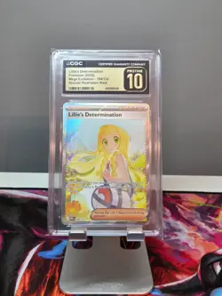 POKEMON CGC 10 PRISTINE LILLIES DETERMINATION 184/132 MEGA EVOLUTION SIR RARE - Image 1