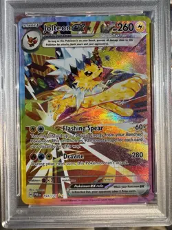 2025 Pokemon Prismatic Evolutions Jolteon EX 153/131 SIR PSA 9 - Image 3