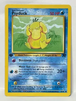 Pokemon Psyduck Team Rocket 1st Edition 65/82 - LP - Image 1