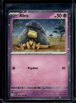 2023 Pokemon SV 151 Abra Cosmos Holo #063/165 - Image 1