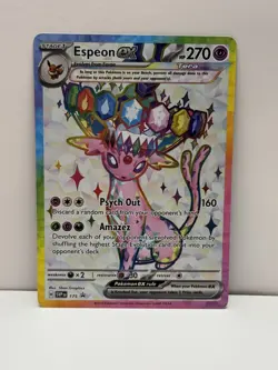 Pokemon Espeon ex SVP 175 Premium Figure Collection Black Star Promo - Image 1