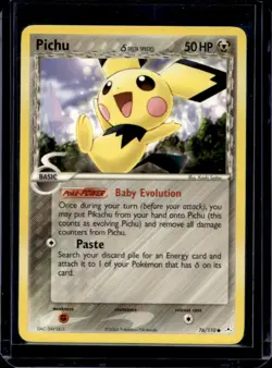 2006 Pokemon EX Holon Phantoms Pichu Delta Species #76/110 - Image 1