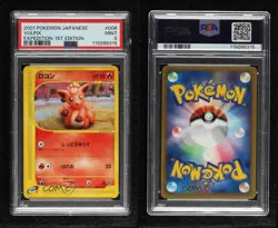 Vulpix Japanese 1st Ed. Pokemon Expedition PSA 9 MINT 2001 - Image 3