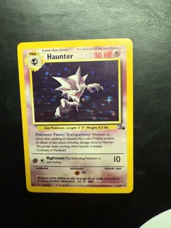 Pokemon TCG Haunter Fossil 6/62 Holo Unlimited Rare - Image 1