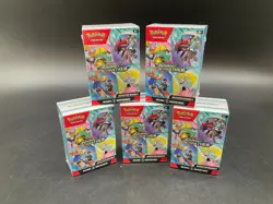 Lot (5) Pokemon Scarlet & Violet Journey Together Booster Bundle Boxes Sealed - Image 1