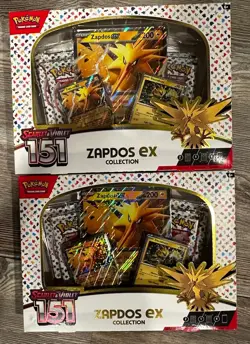 Pokemon Scarlet & Violet 151 Zapdos Ex Collection Lot Of 2 🔥 - Image 1