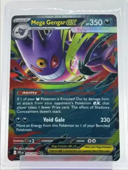 MEGA GENGAR EX 2025 POKEMON PHANTASMAL FLAMES DOUBLE RARE A 056/094 Q5930 - Image 1