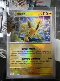 2025 Pokemon Prismatic Evolutions Jolteon (Master Ball Pattern) 029/131 Rare SV: - Image 1