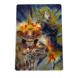 S4660 Ace & Vegito 3D Dragon Ball x One Piece Jump Magazine 40th Anniversary - Image 1