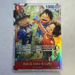 Ace & Sabo & Luffy OP13-007 - One Piece TCG English - SR Foil NM Near-Mint - Image 1