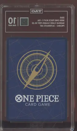 2025 One Piece OP11-106 Zeus Promo Bandai Game Fest TAG Score 955 GEM MINT 10 - Image 2