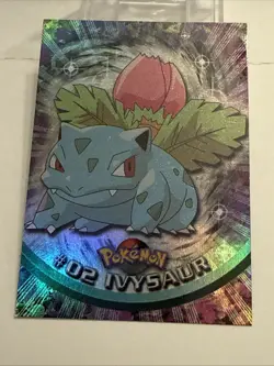 1999 Pokemon Topps #02 Ivysaur TV Animation Edition Holo Foil Series 1 - Image 1