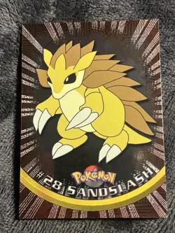 Sandslash 1999 Topps Pokemon TV Animation Edition Series 1 #28 Textured Foil - Image 1