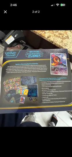 Pokemon TCG Mega Evolution Phantasmal Flames Pokemon Center ETB Factory Sealed - Image 2