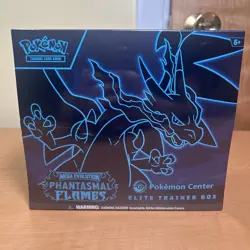 Pokemon TCG Mega Evolution Phantasmal Flame Pokemon Center ETB - Factory Sealed! - Image 1
