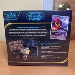 Pokemon TCG Mega Evolution Phantasmal Flame Pokemon Center ETB - Factory Sealed! - Image 3