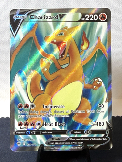 Pokemon TCG: Brilliant Stars Charizard V 153/172 Full Art NM - Image 1