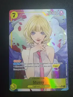 One Piece Carrying on His Will Stussy Alt Art OP13-110 SR Card NM/MT - Image 1