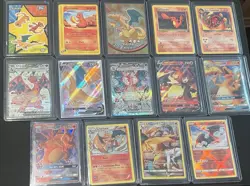 Pokemon TCG Charizard, Charmander, Charmeleon 14 Card Lot; Vintage-Modern - Image 1